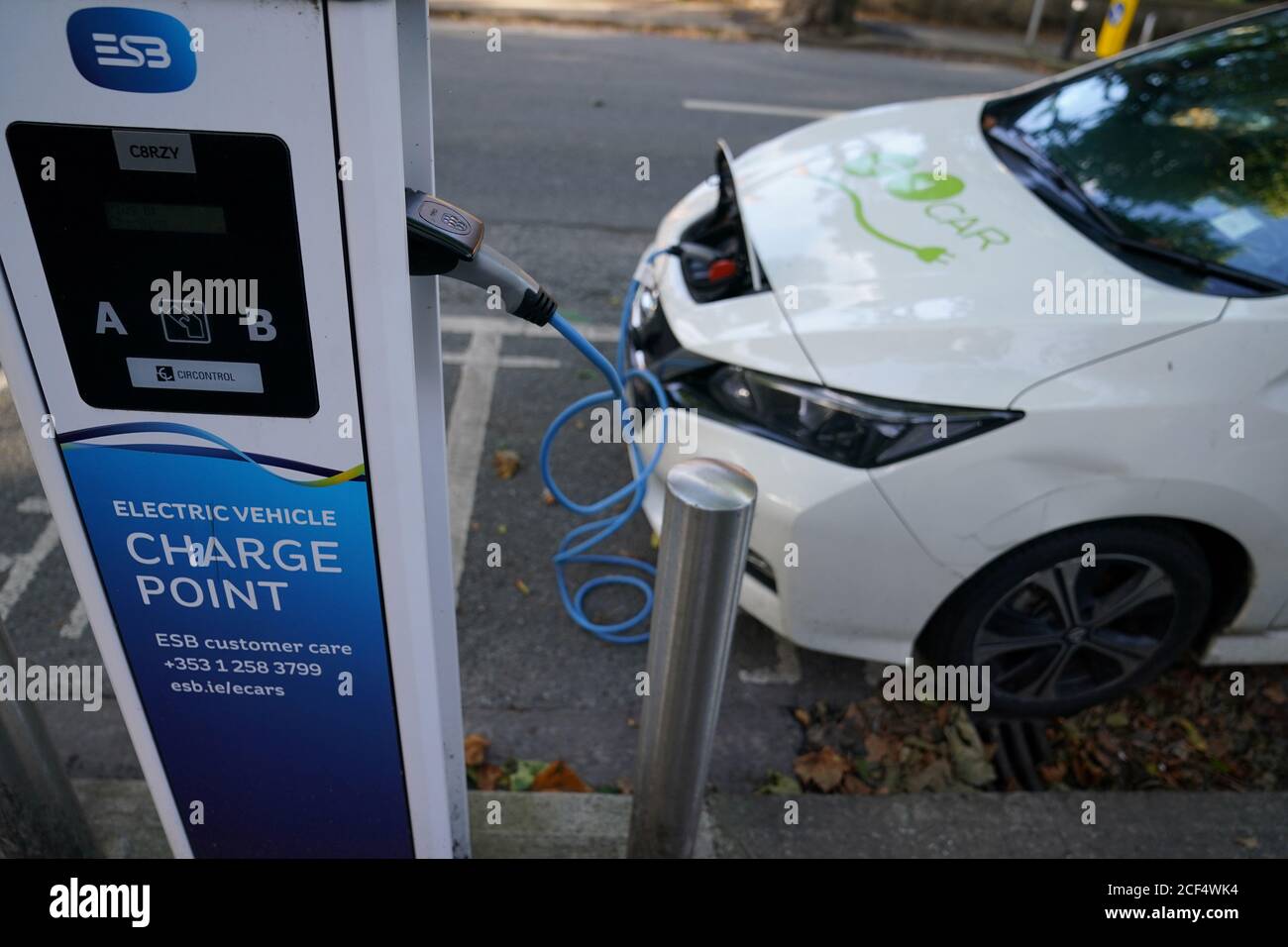 An ESB (Electricity Supply Board) electric vehicle charge point is seen in  use in Dublin, Ireland, September 3, 2020. REUTERS/Clodagh Kilcoyne Stock  Photo - Alamy