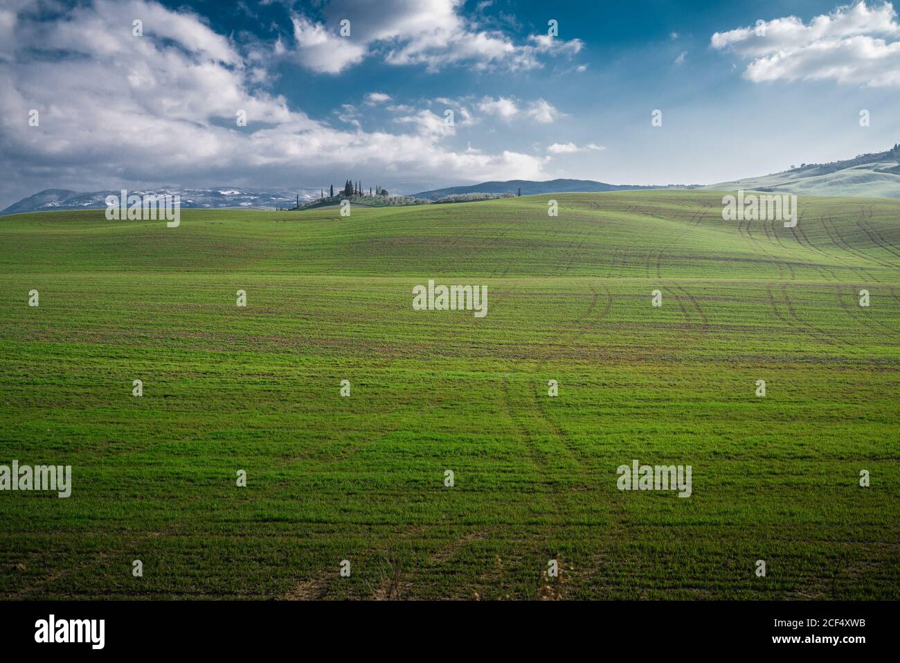 Endless green fields in italy hi-res stock photography and images - Alamy