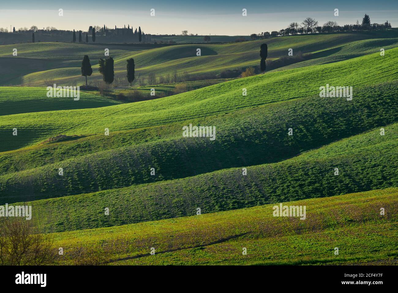 Endless green fields in italy hi-res stock photography and images - Alamy