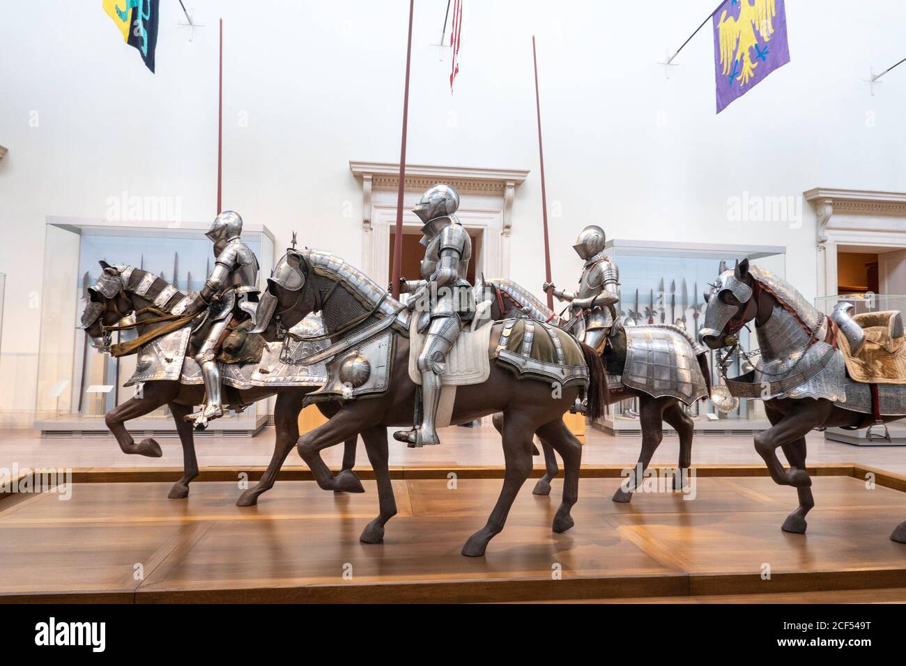 Emma and georgina bloomberg arms and armor court hi-res stock ...