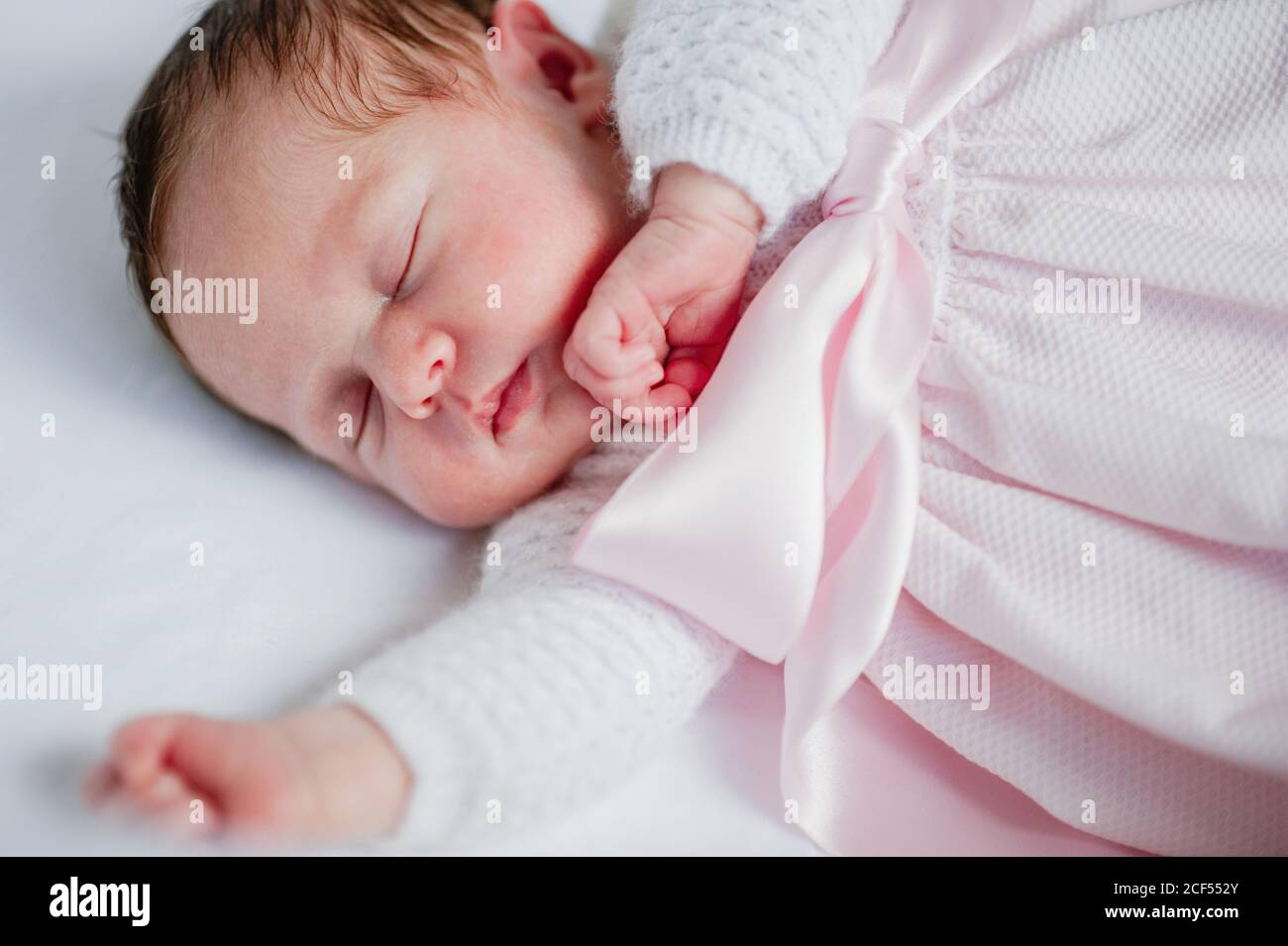 Baby Girl Sleeping Cot High Resolution Stock Photography And Images Alamy