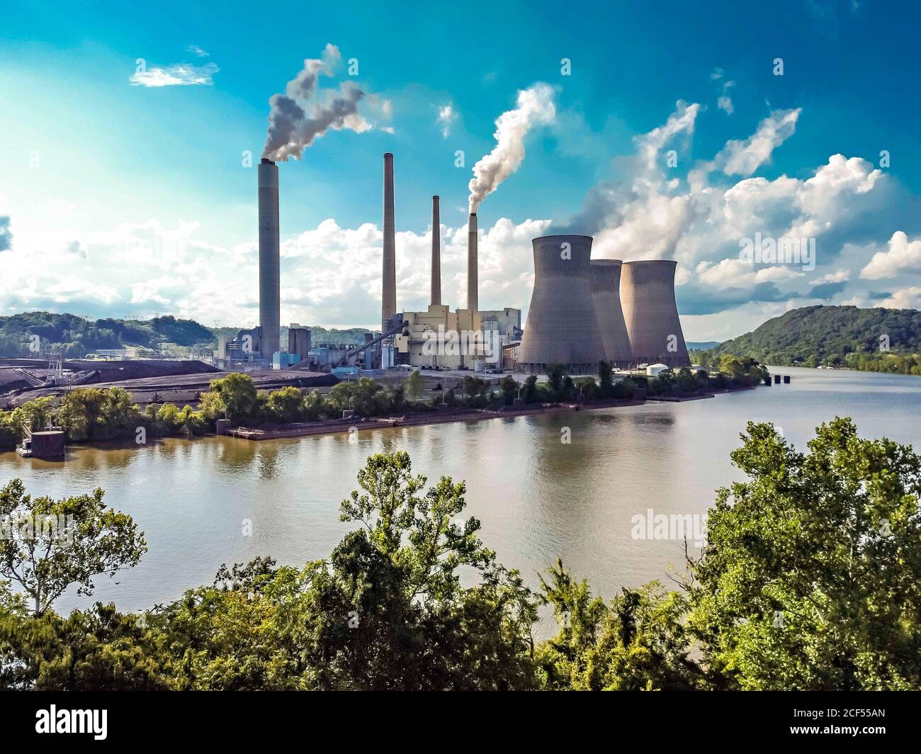 Winfield West Virginia USA 23rd Aug 2020 The John E Amos Power Winfield West Virginia USA 23rd Aug 2020 The John E Amos Power