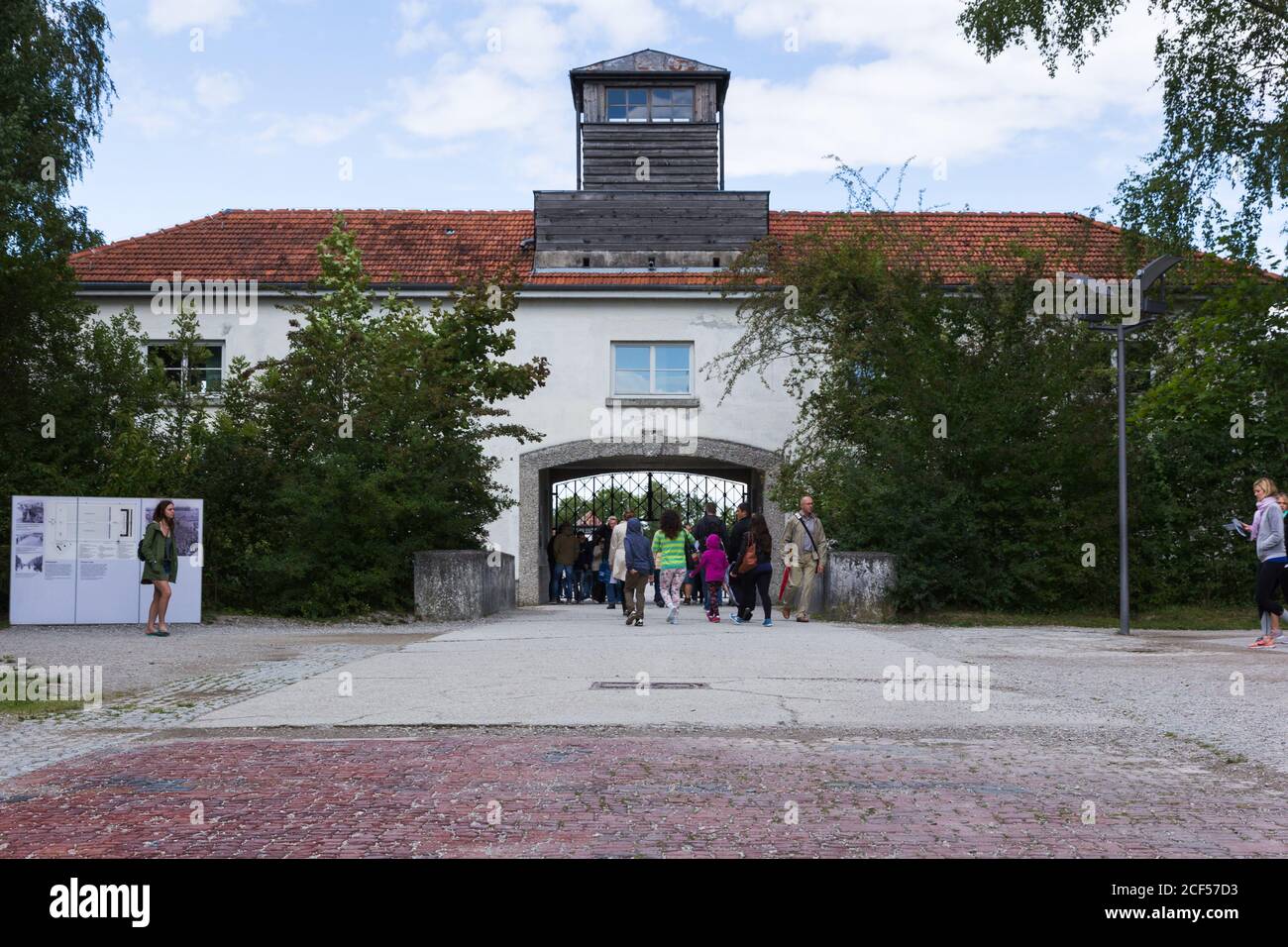 Dachau Nazi Concentration Camp in Upper Bavaria, Southern Germany. Stock Photo