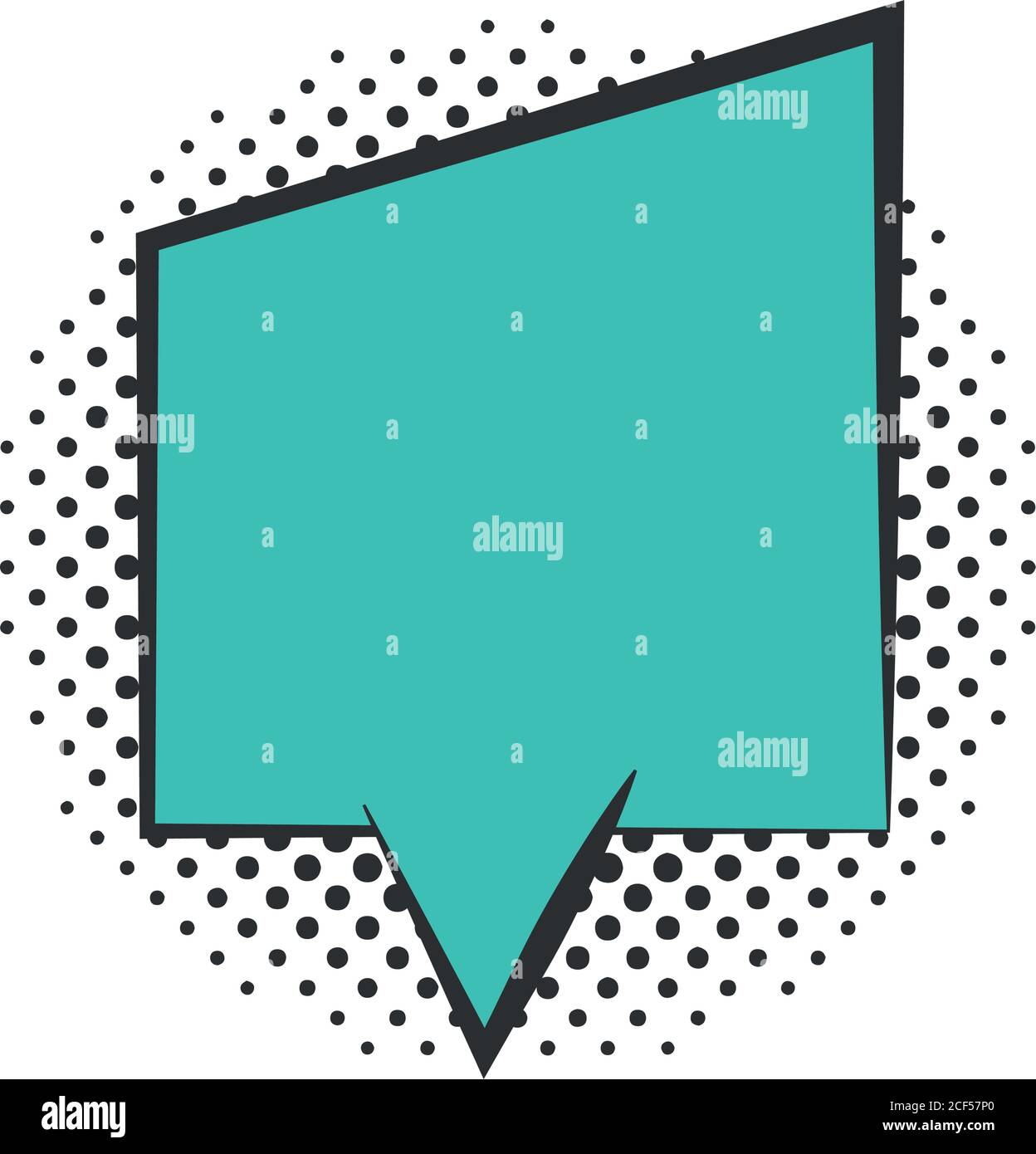pop art message comic bubble speech halftone style, flat design white ...