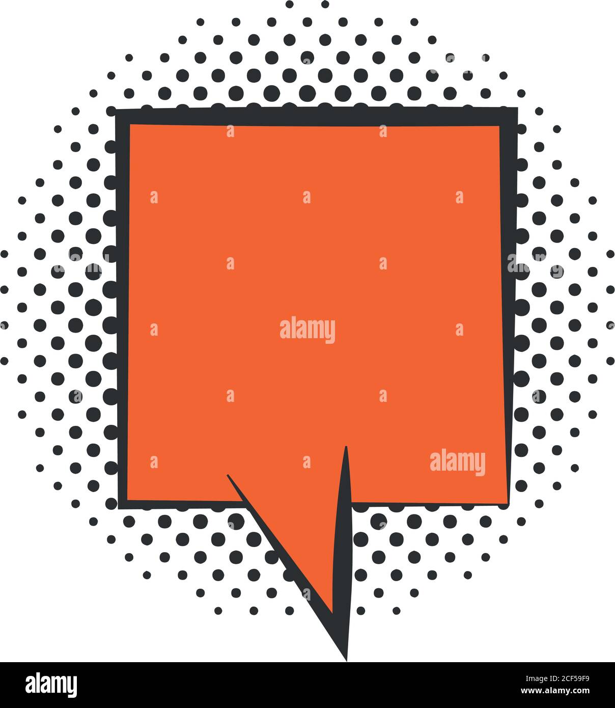 pop art speech bubble comics book halftone style, flat design white ...