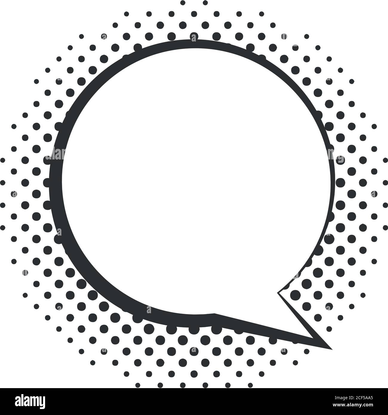 pop art speech bubble cartoon comic, halftone style linear design white ...