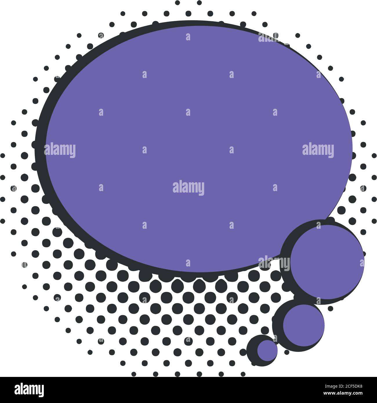 pop art cartoon speech bubble halftone style, flat design white ...
