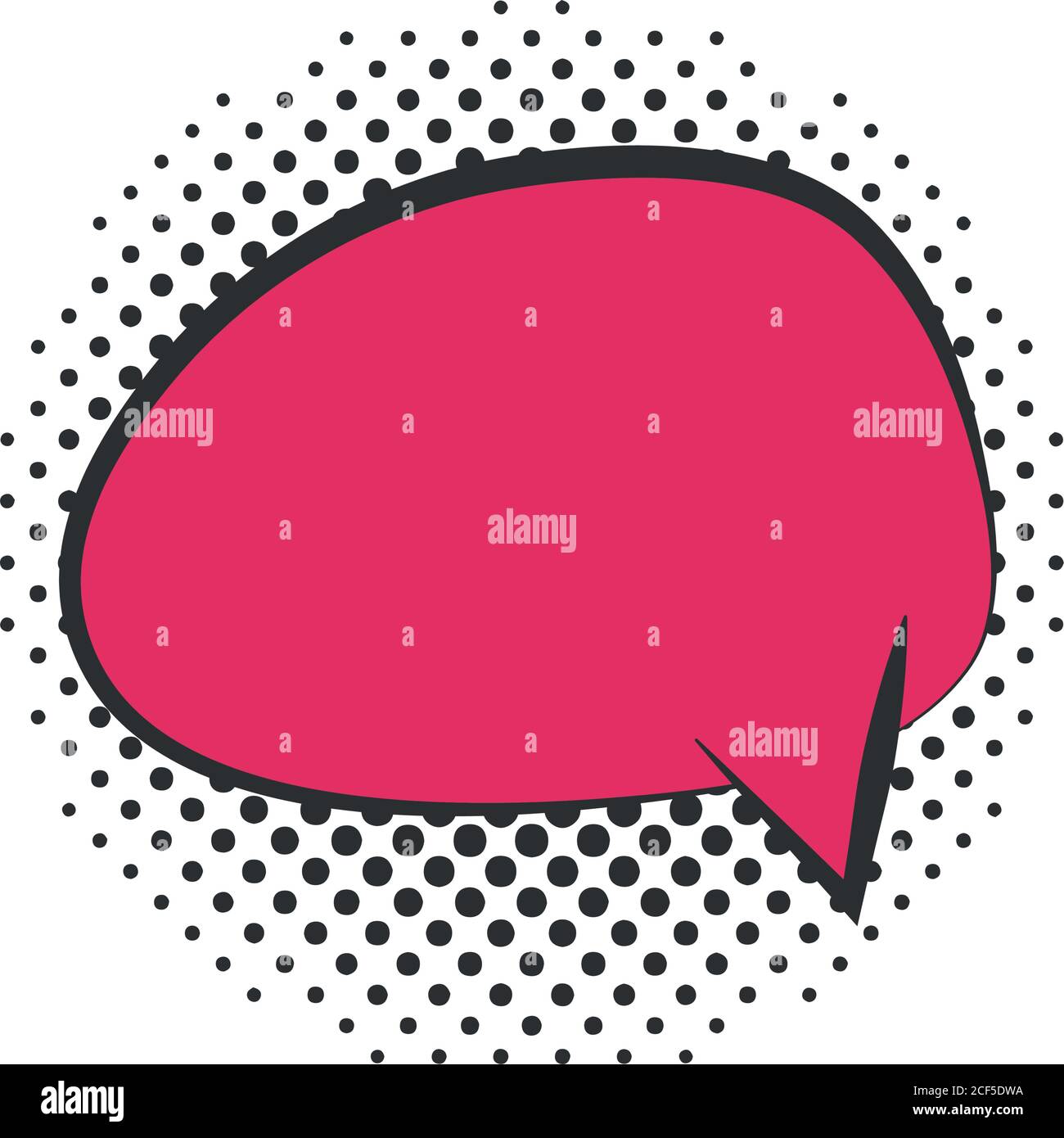 pop art speech bubble social media halftone style, flat design white ...