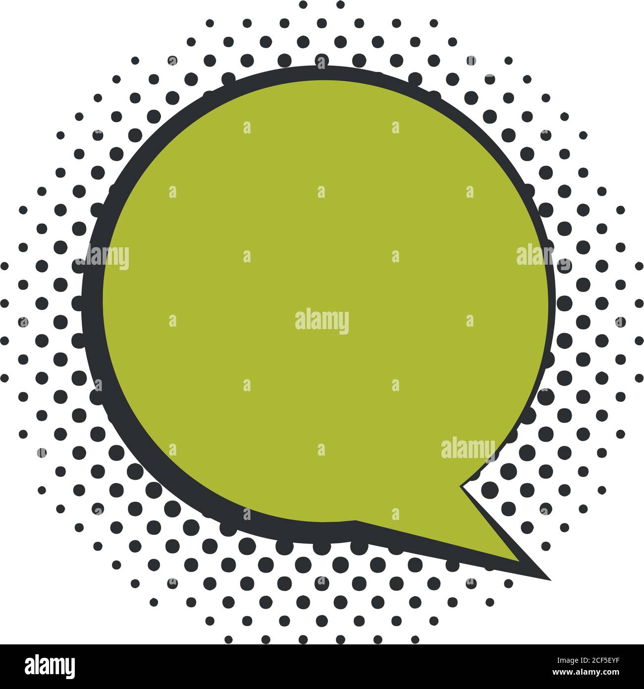pop art speech bubble cartoon comic, halftone style flat design white ...