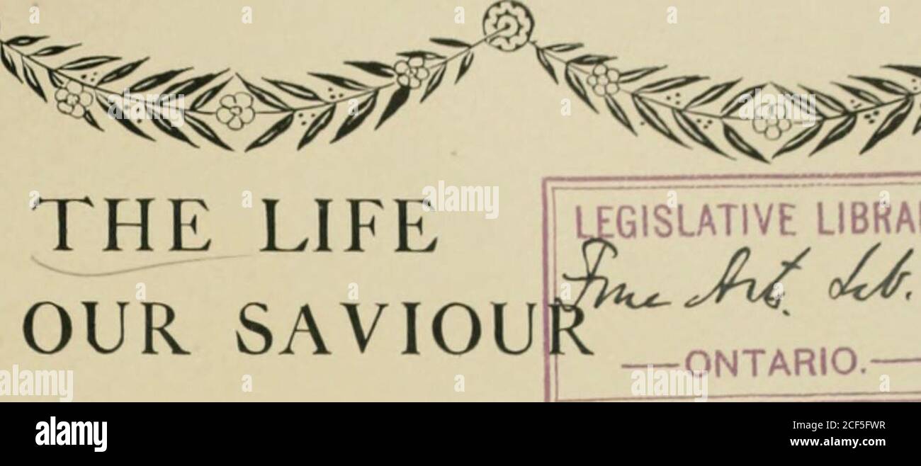 . The life of our Saviour Jesus Christ : three hundred and sixty-five compositions from the four Gospels. THE LIFEOF OUR SAVIOU GISLATIVE LIBRARY, ONTARIO.  JESVS CHRIST THREE HUNDRED AND SIXTY-FIVE COMPOSITIONS FROM THE FOUR GOSPELS WITH NOTES AND EXPLANATORY DRAWINGS BY J. JAMES TISSOT Notes translated by M«^ ARTHUR BELL (N. dAnversJ ^^O 92 VOL. in. /^ vos om-  y n e s qui transitis perviam, attenditeet videte si estdolor s i c udolor meus.  1 ^kh^^^sp^^^k!?!^^^H Ilk::,.-il. ^ !^- :.,.. 1 Oall ye thatpass bybehold and seeif there be anysorrow likeunto my sor-row. # TORONTOGEORGE N. MORA Stock Photo