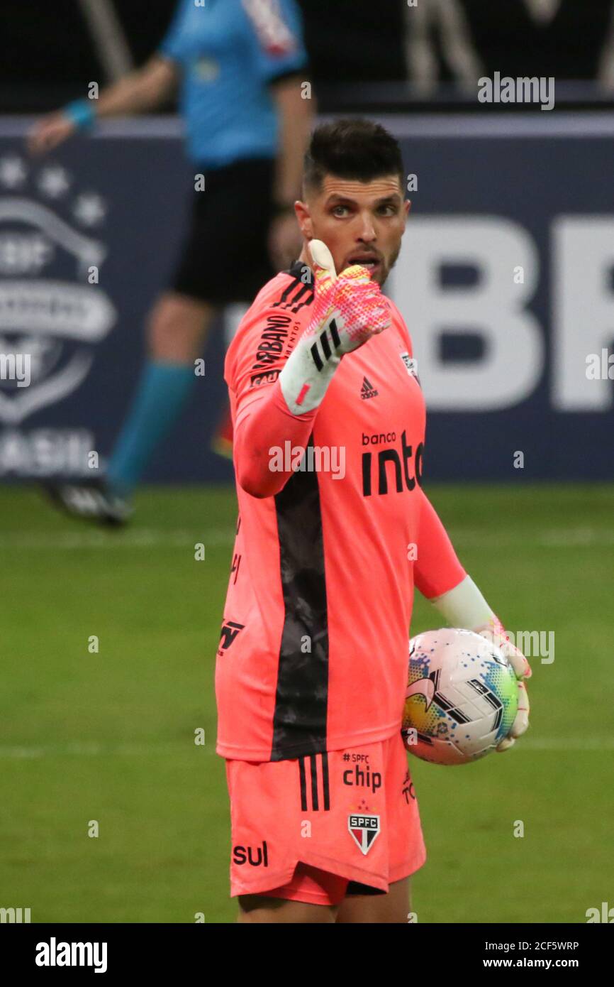 Belo Horizonte Brazil 03rd Sep 2020 Tiago Volpi From Sao Paulo During Atletico X Sao Paulo A Match Valid For The Brazilian Championship 2020 Held At Mineirao Stadium In Belo Horizonte Mg