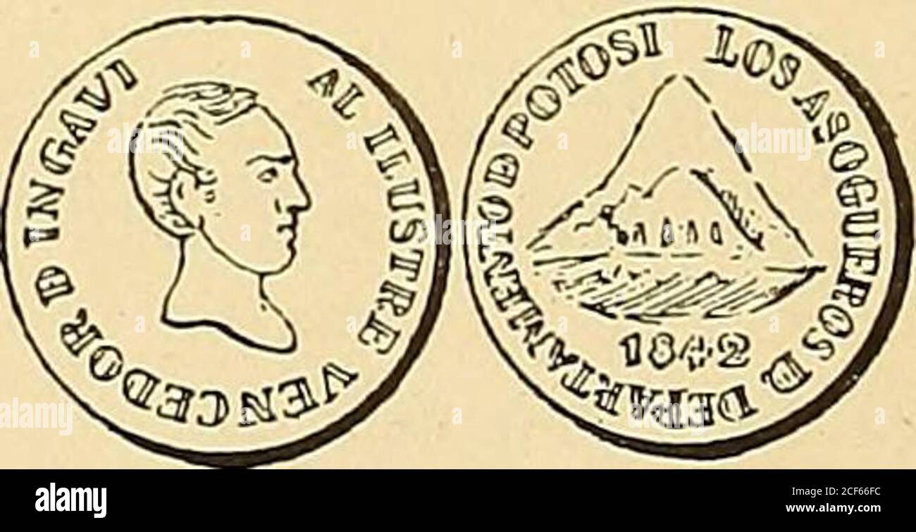 Monetario Americano Ilustrado Clasificado Batalla De Yngavi N 718 Anverso W Iiw