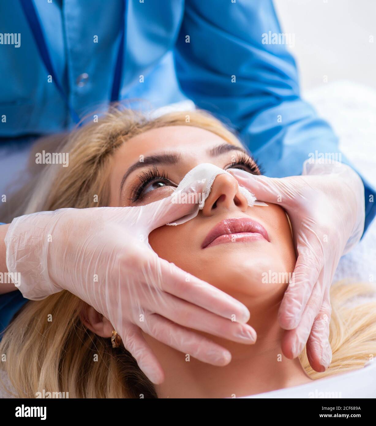 The woman getting ready for plastic surgery Stock Photo - Alamy