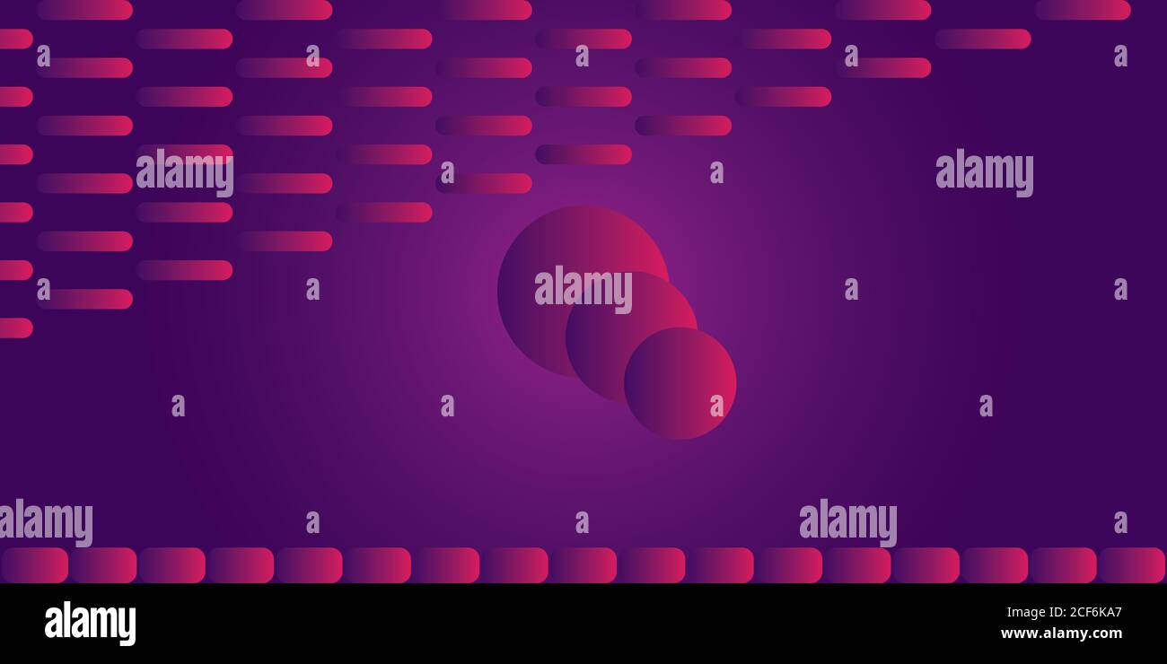Abstract purple background with circle and shapes Stock Photo - Alamy