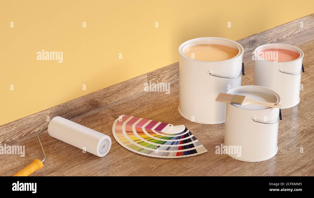 Ready to paint the house Stock Photo Alamy