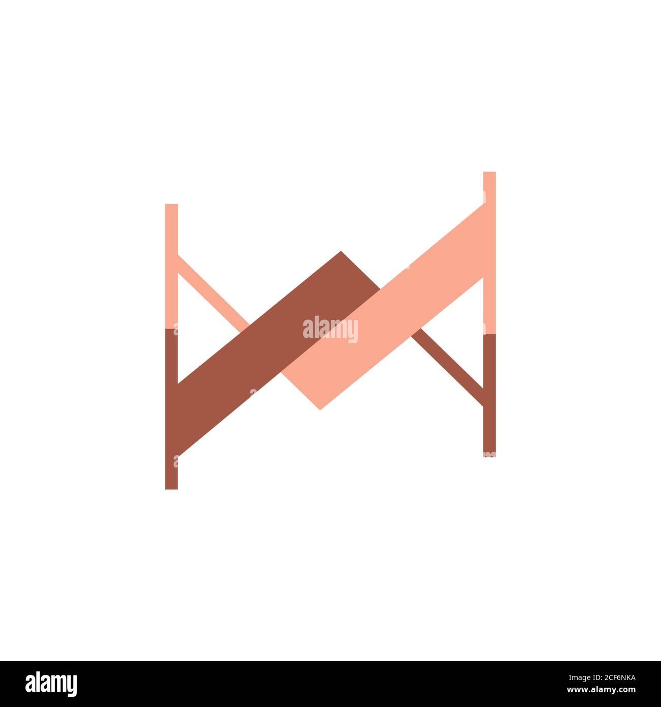 abstract letter mw liked arrow roof logo vector Stock Vector Image ...
