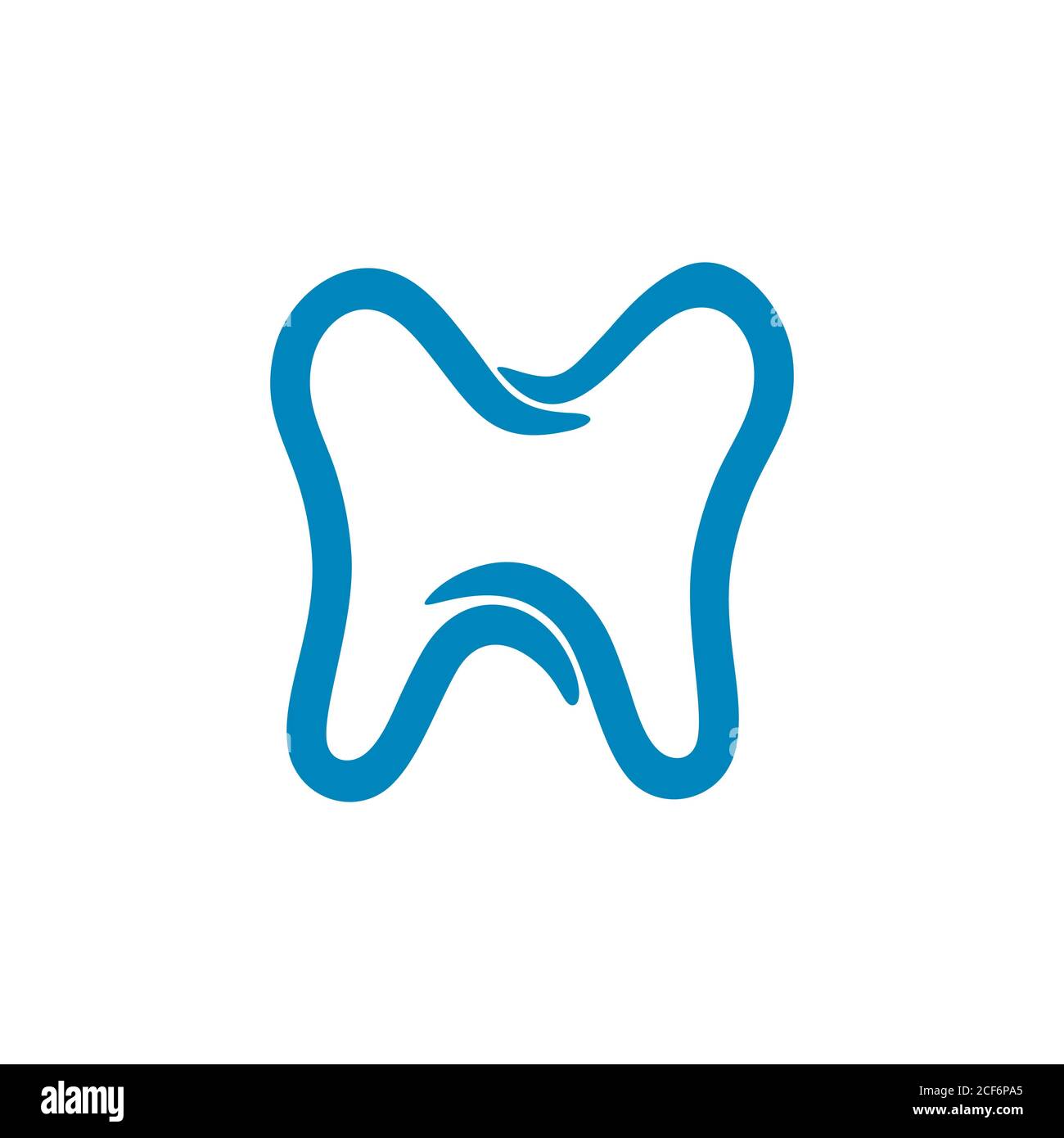 simple curves tooth symbol logo vector Stock Vector Image & Art Alamy