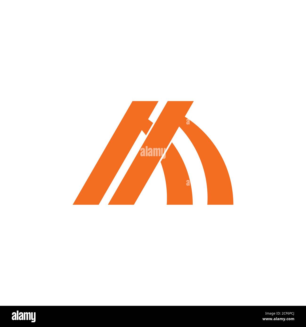 letter m simple simple overlap logo vector Stock Vector Image & Art - Alamy