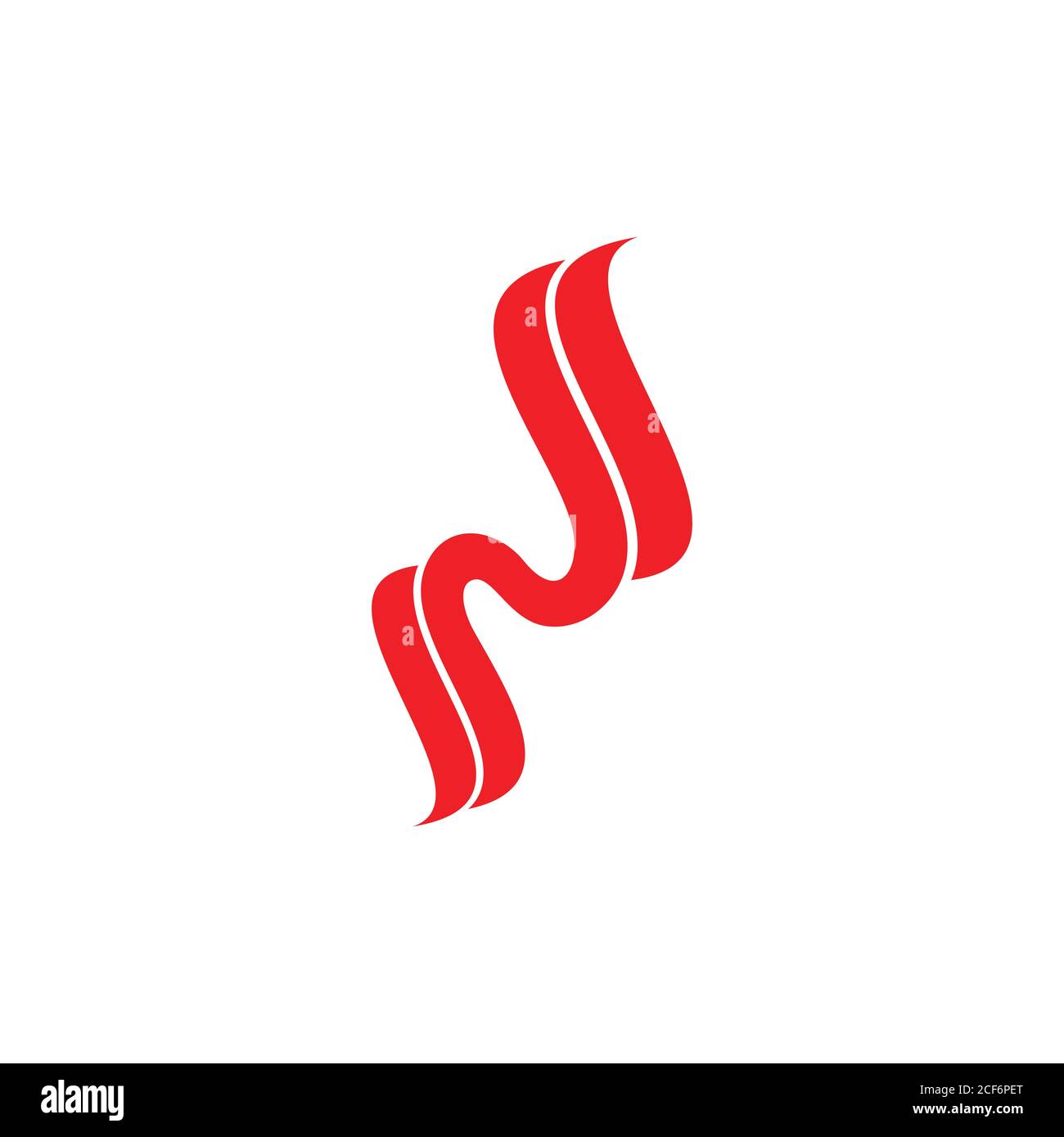 letter n stripes ribbon curves logo vector Stock Vector Image & Art - Alamy
