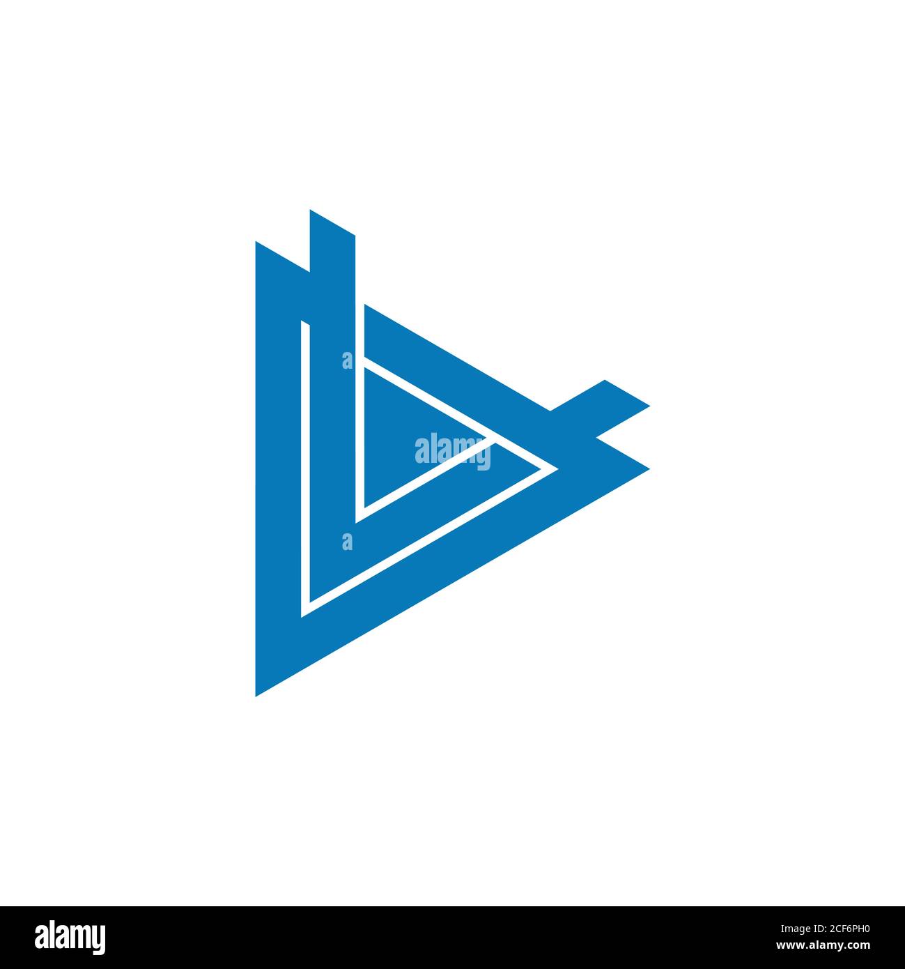 abstract letter av geometric triangle arrow logo vector Stock Vector
