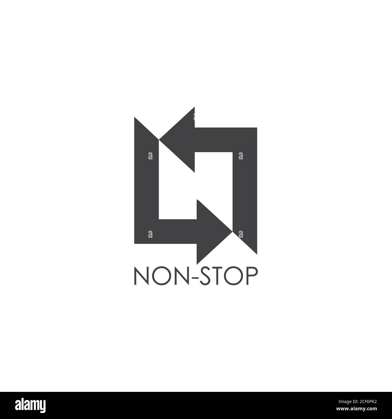 letter n circle geometric arrow square logo vector Stock Vector Image ...