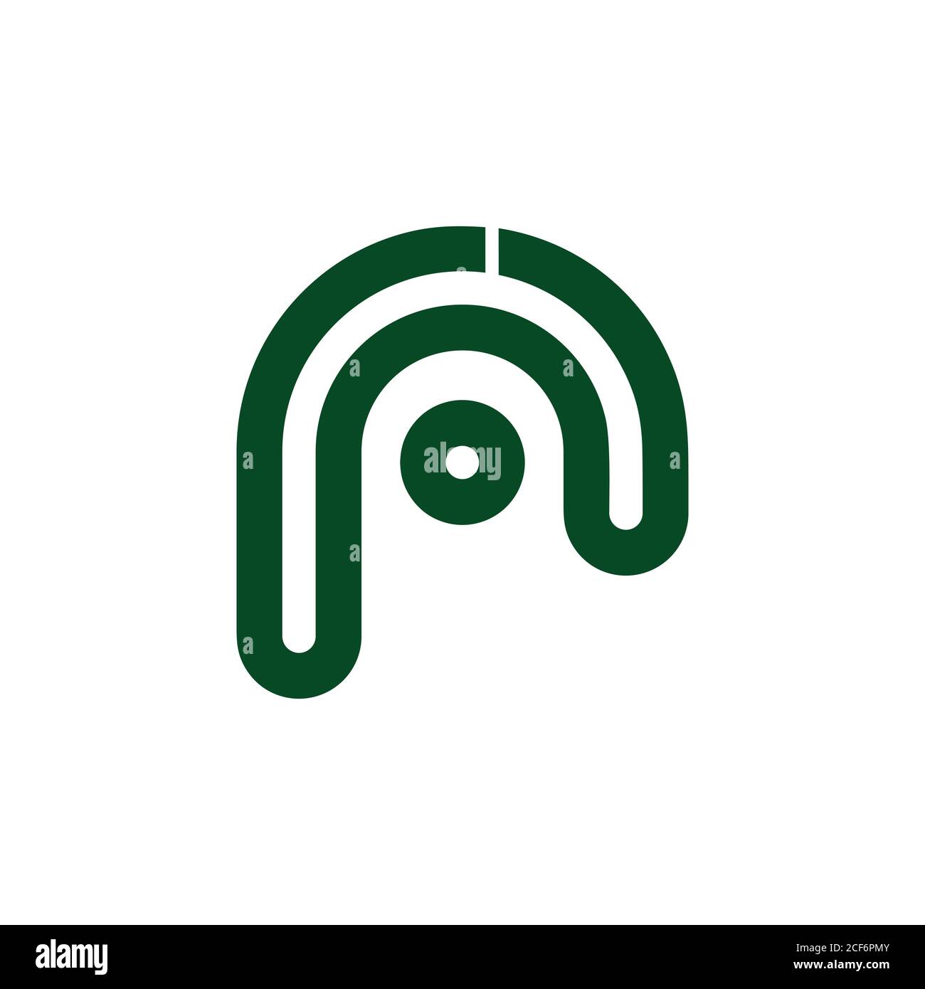 letter r stripes line dot logo vector Stock Vector Image & Art - Alamy