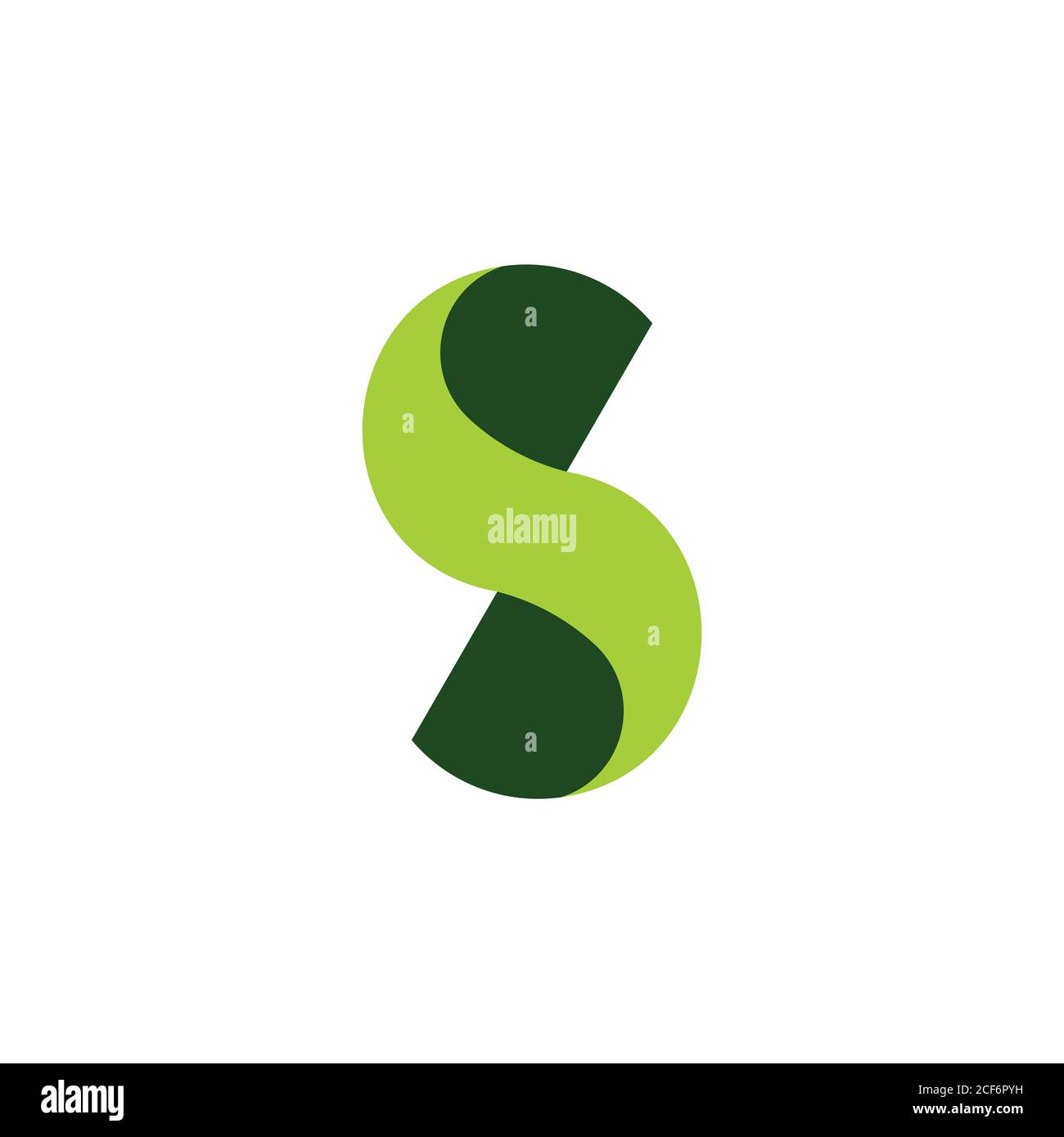 letter s twist 3d logo vector Stock Vector
