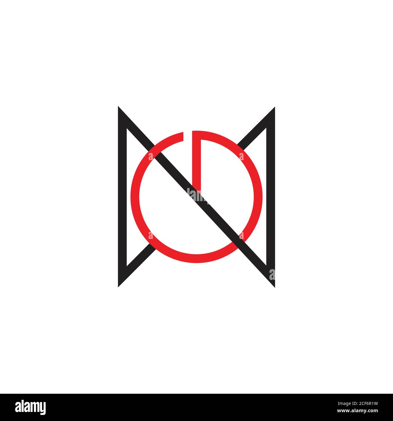 letter on power button electronic design symbol logo vector Stock Vector
