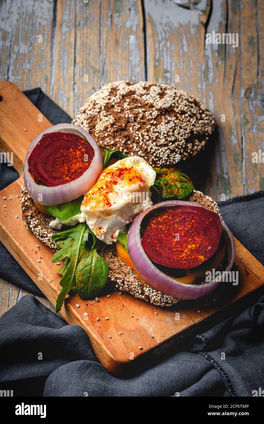 Healthy homemade vegetable sandwich food Stock Photo - Alamy