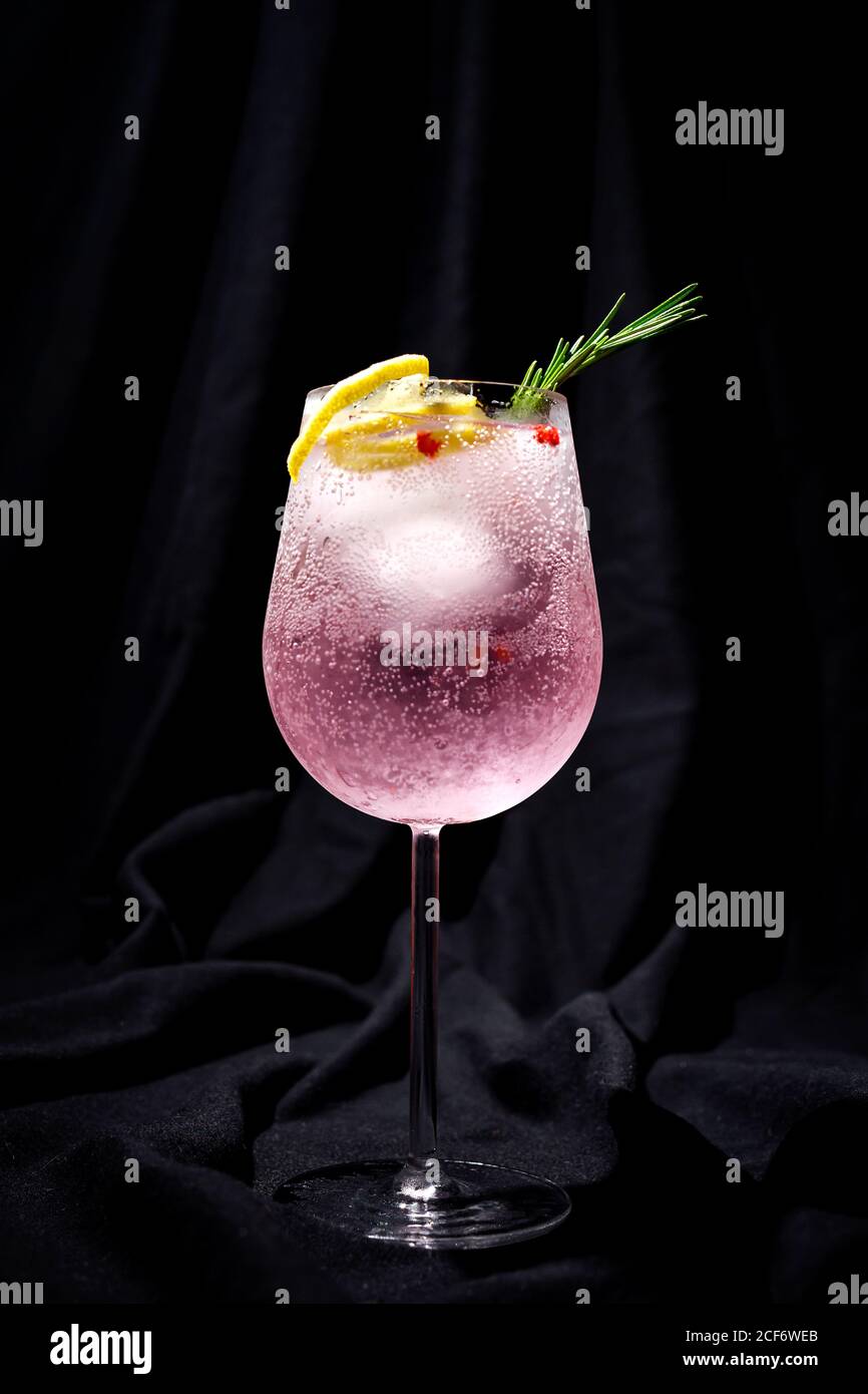Gin tonic cocktail pink tonic water hi-res stock photography and images -  Alamy