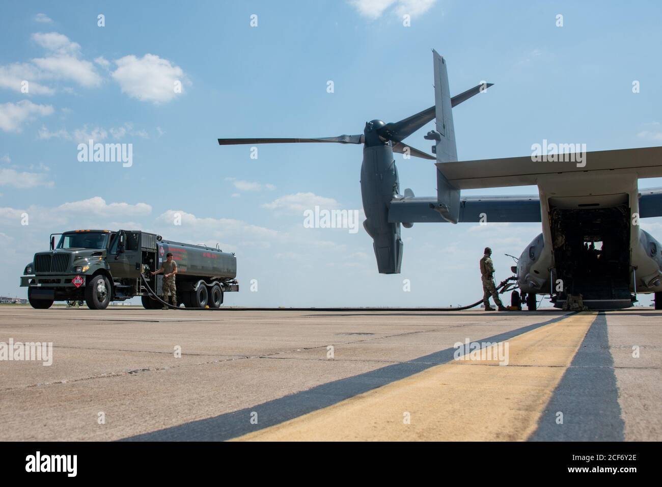 Senior Airman Aaron Blankenship, a fuels management flight mobile