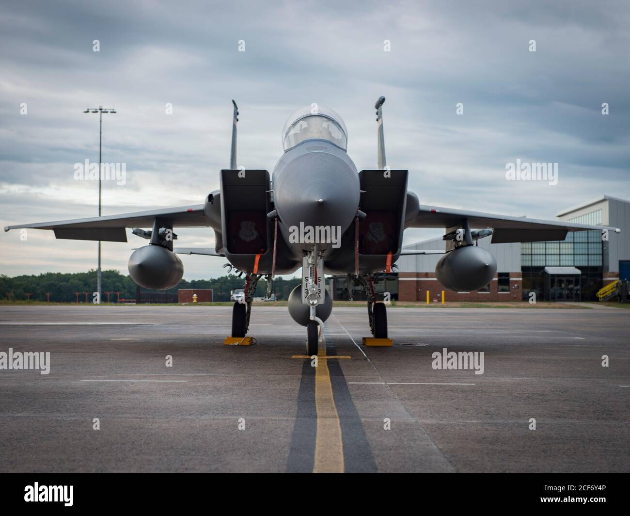 An F15 Eagle assigned to the 104th Fighter Wing, Massachusetts Air
