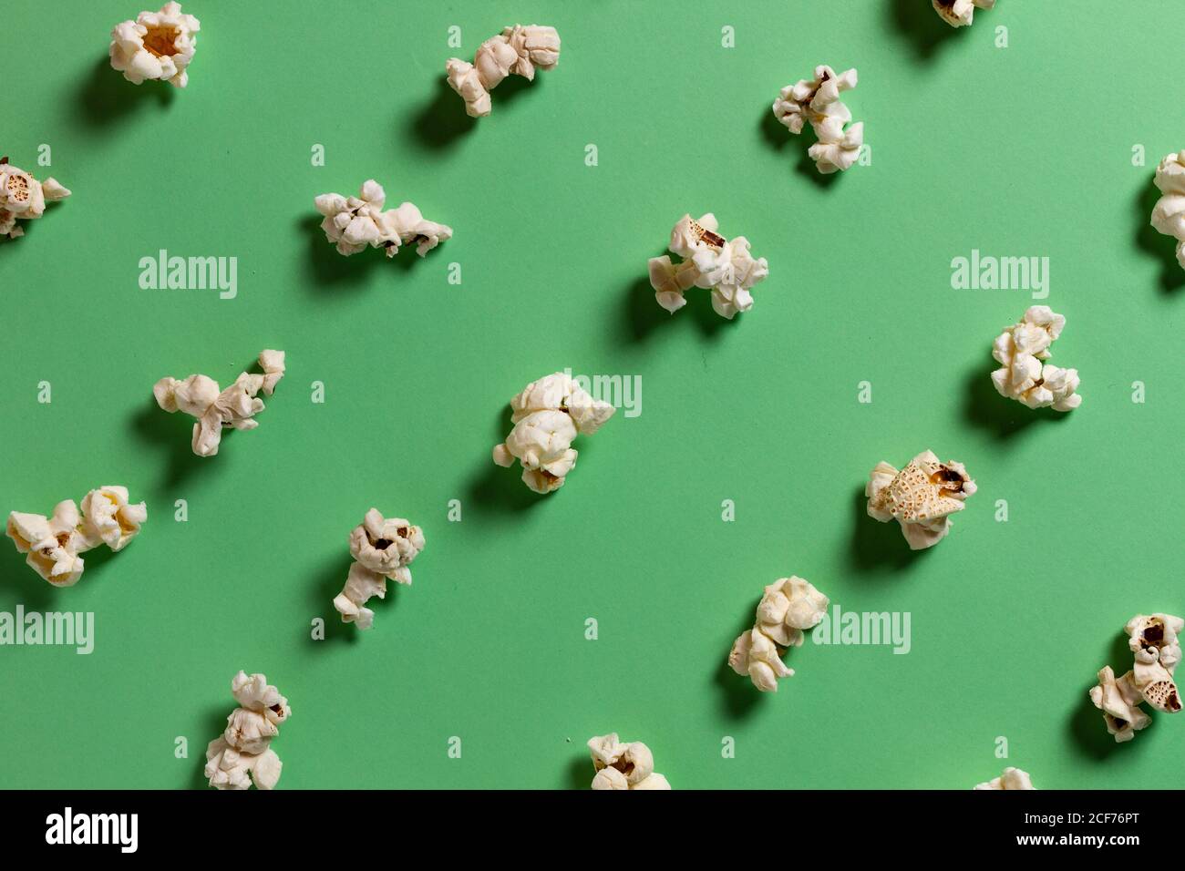 Set of popcorn on board Stock Photo