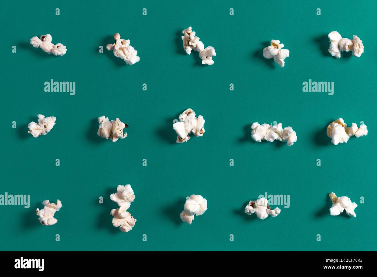 Set of popcorn on board Stock Photo