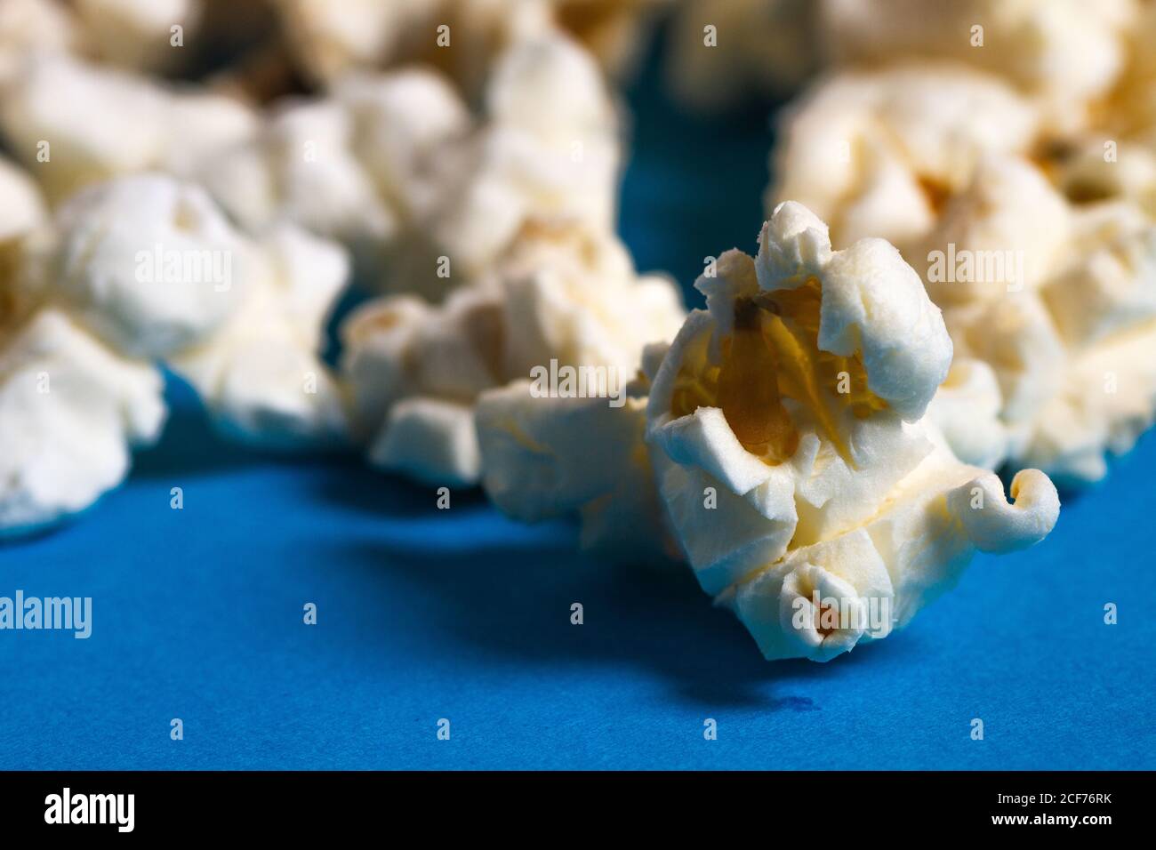 Set of popcorn on board Stock Photo