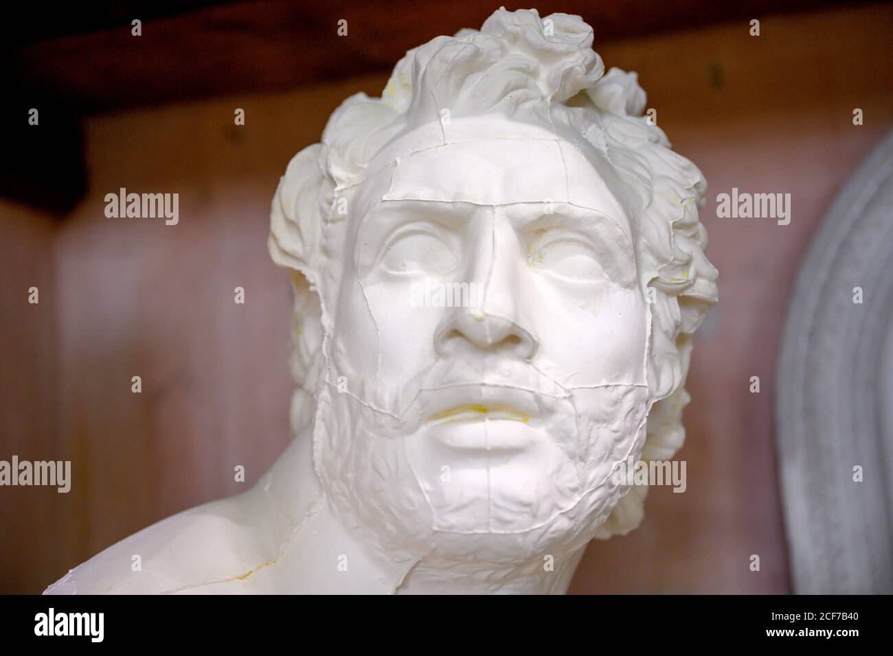 12 August 2020 Belgium Brussel Gypsum Remains Can Be Seen On A Cast In The Warehouse Of The Plaster Moulding Shop To Dpa A Michelangelo Plaster Figures Preserve Art History Photo Sven