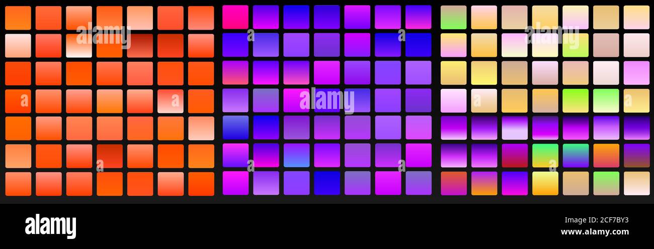 Vector set of blue gradients.Blue backgrounds collection Stock Vector ...