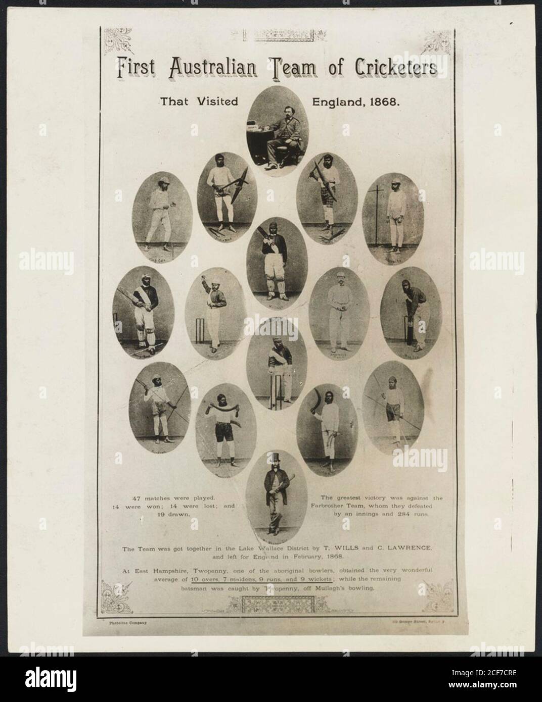 first-team-of-australian-cricketers-hi-res-stock-photography-and-images