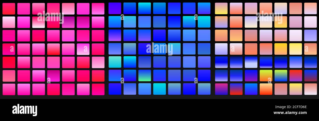 Vector set of blue gradients.Blue backgrounds collection Stock Vector ...