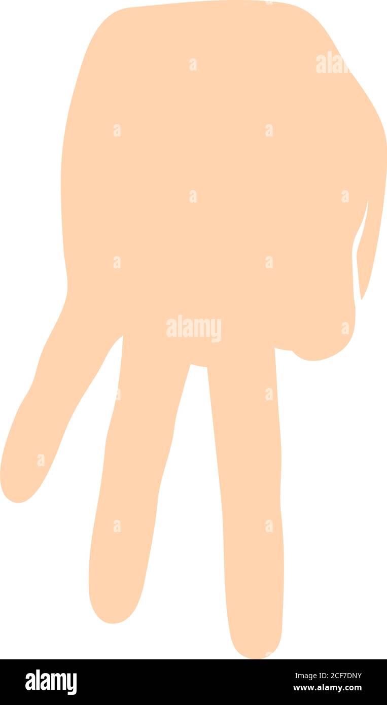 Baseball Catcher Gesture Icon. Flat Color Design. Vector Illustration. Stock Vector