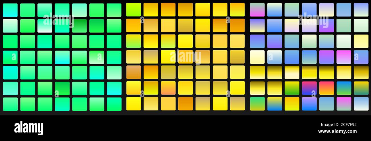 Vector set of blue gradients.Blue backgrounds collection Stock Vector ...