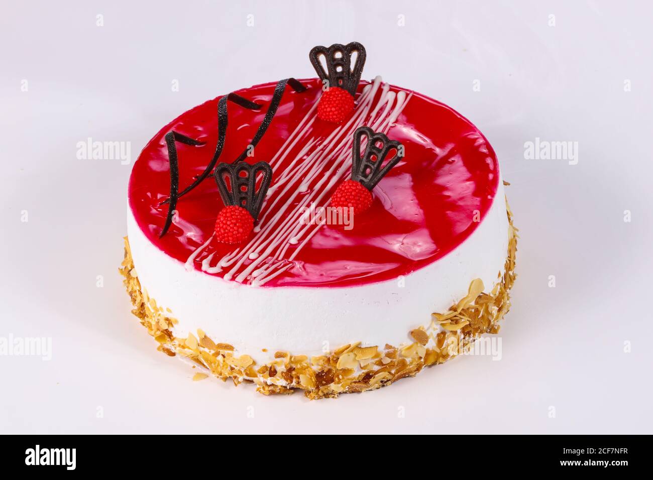 Sweet tasty cake with cream Stock Photo - Alamy
