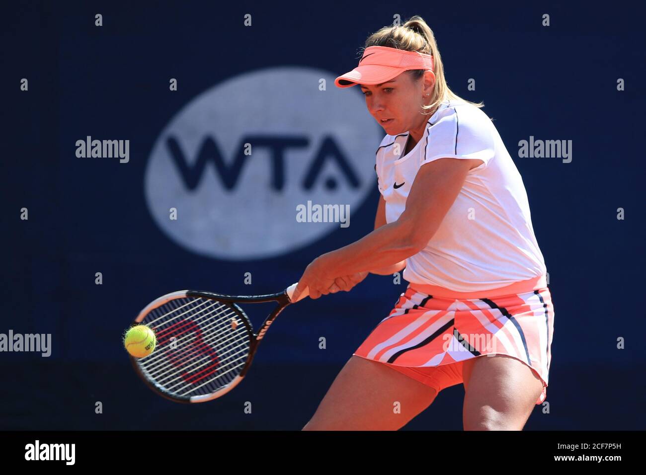 KRISTINA KUCOVA of Slovakia in action during the TK Sparta Prague Open 2020,  tennis tournament of the WTA, as a substitute for the canceled qualificat  Stock Photo - Alamy