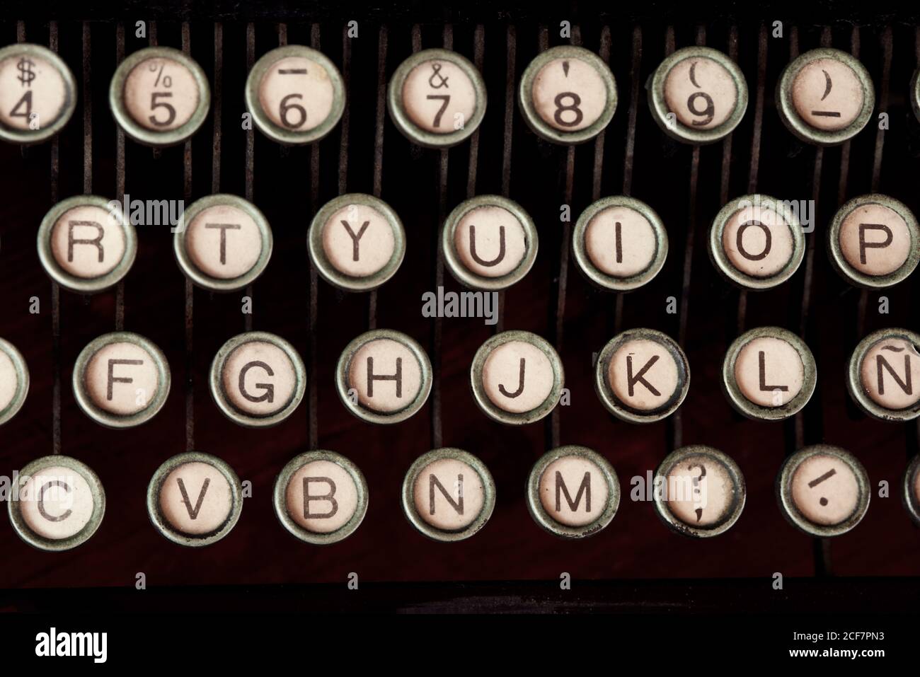 Typewriter Keys Numbers