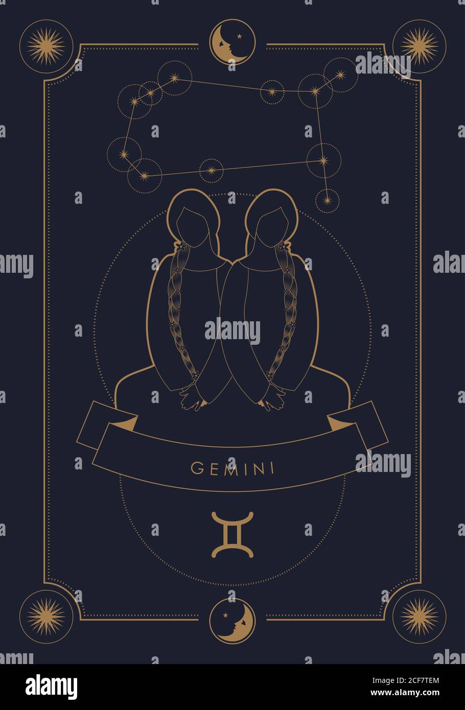 Astrological zodiac sign. Constellation and symbol. Poster illustration ...