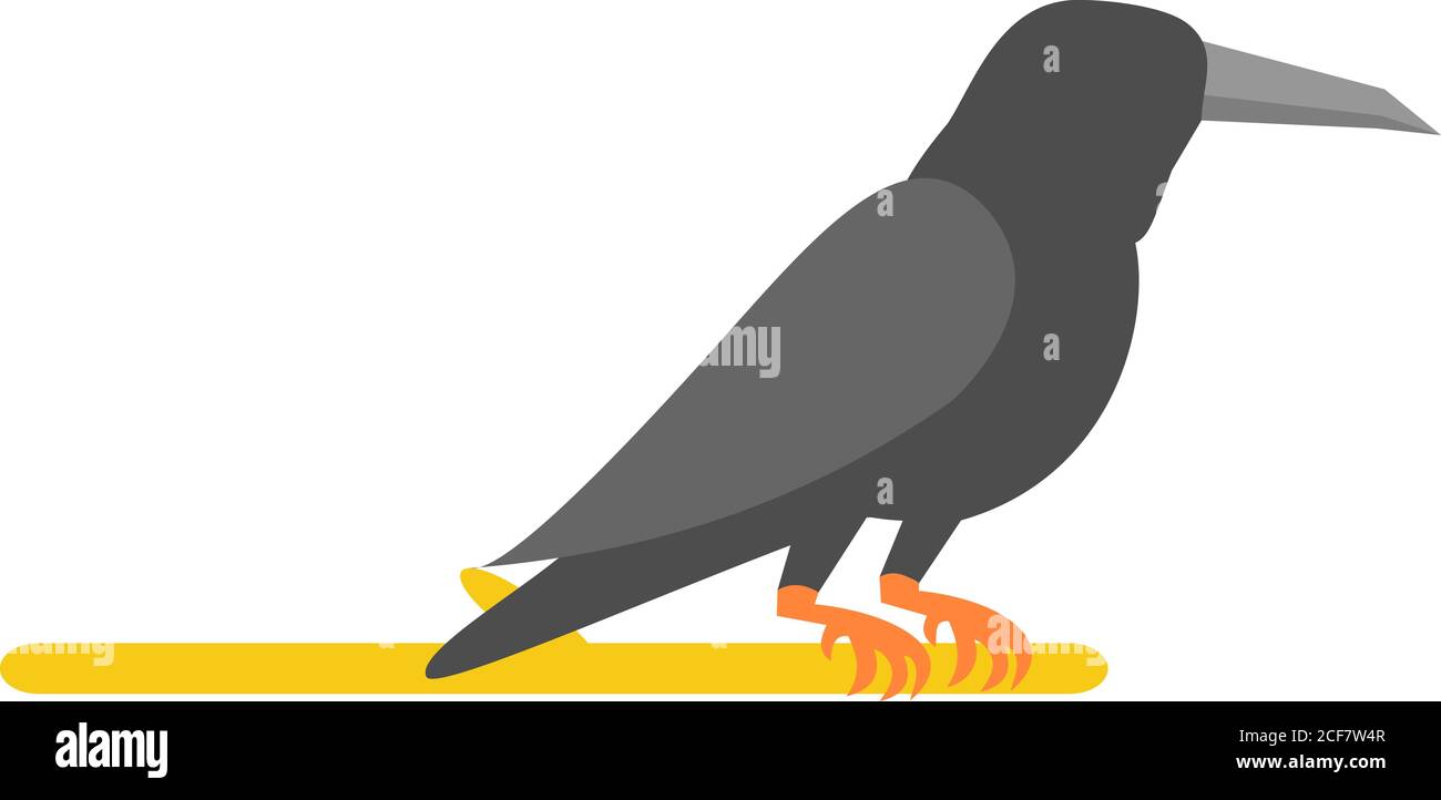 Crow Icon Vector Stock Vector Image & Art - Alamy