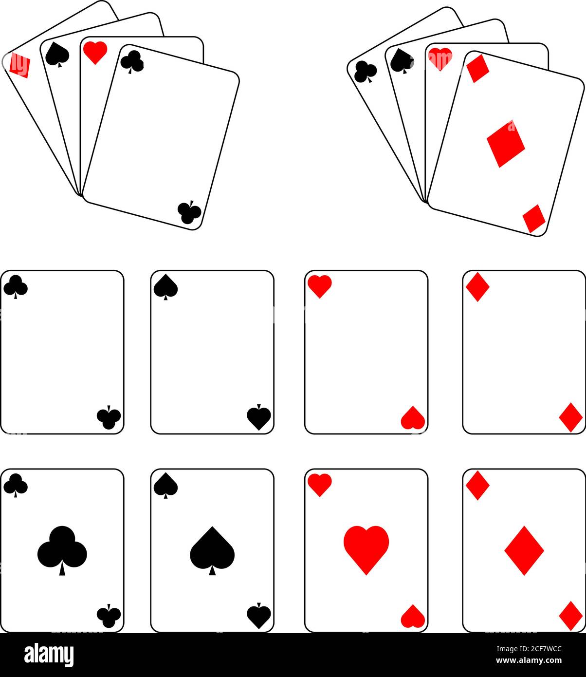 Set of playing cards Stock Vector Image & Art Alamy