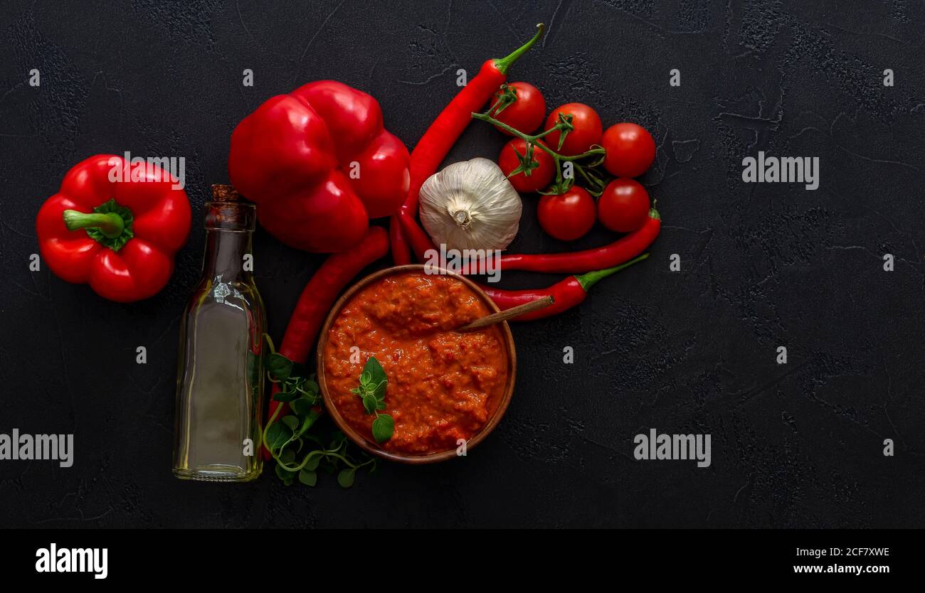 Traditional Balkan Ajvar or Aivar Stock Photo - Alamy