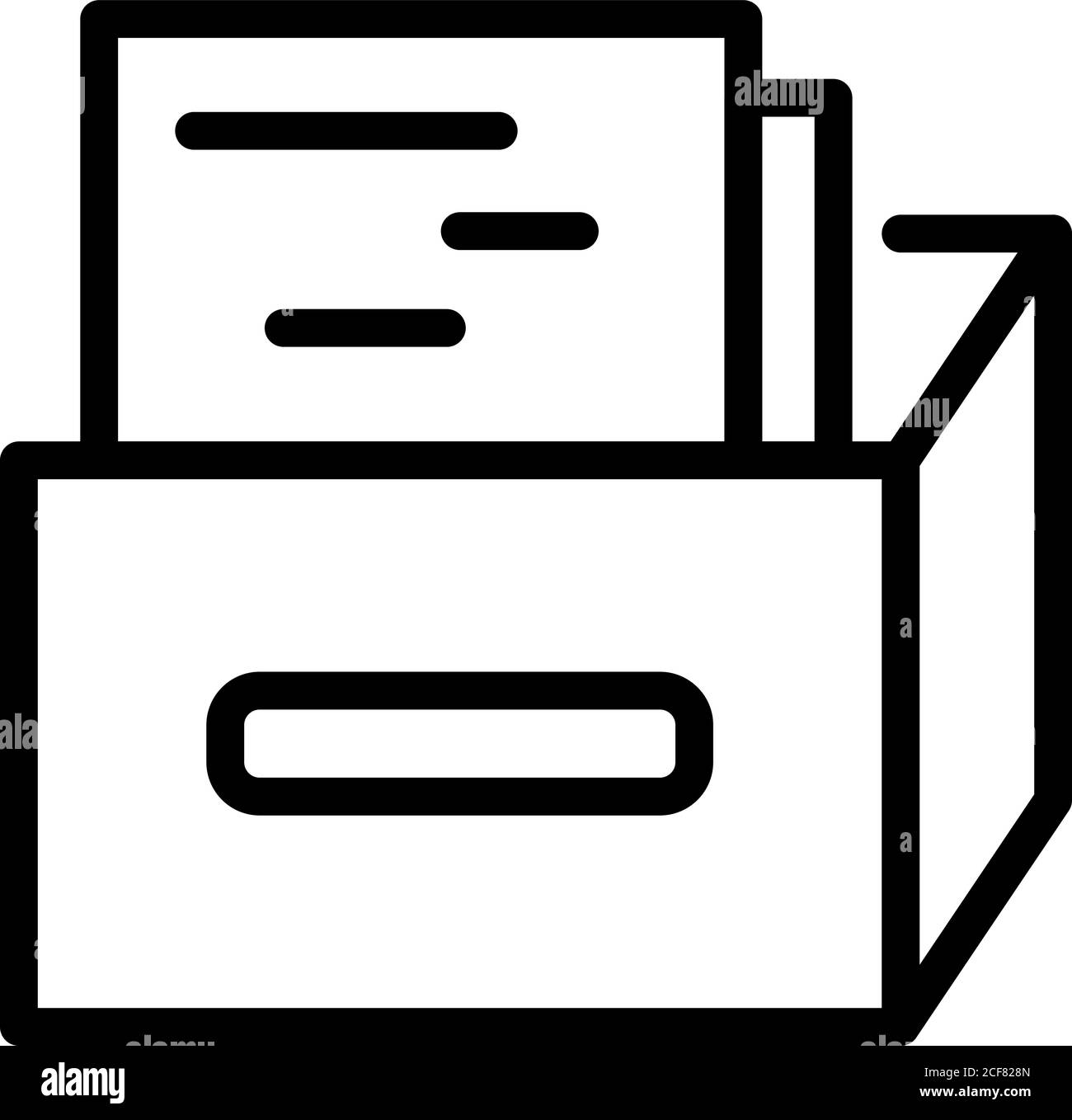 Home office folders icon, outline style Stock Vector Image & Art - Alamy