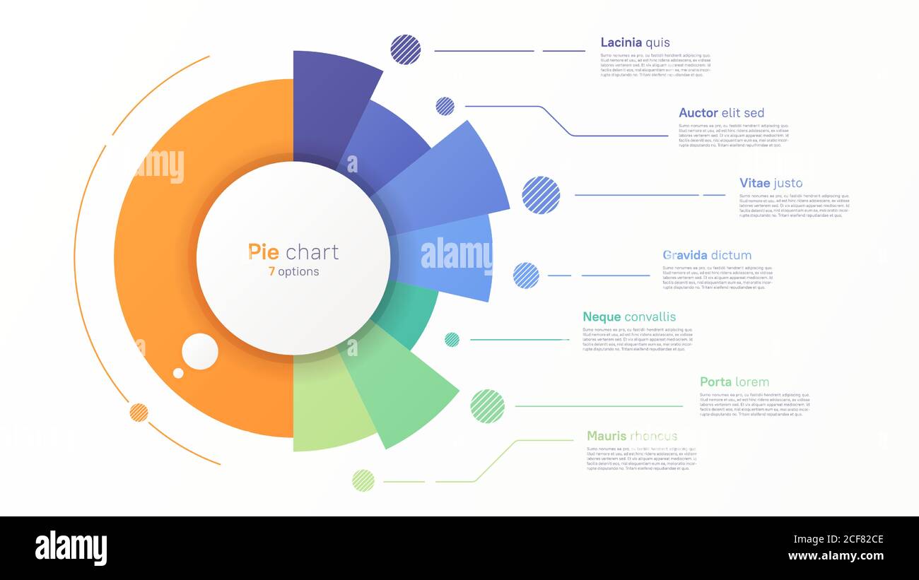 Vector circle chart design, modern template for creating infographics